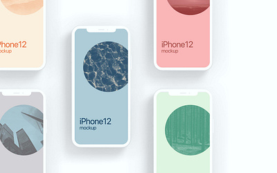 iPhone12 Cray Mockup Free blender design ui