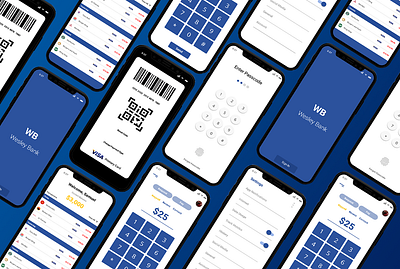 Bank app mock up adobe app design graphics mobile ui ui app ux web