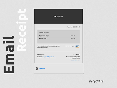 DribbbleemailReceipt app branding design logo ui ux web website