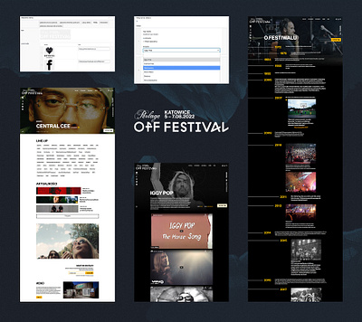 OFF Festival branding cms design graphic design illustration rwd ui ux web development website wordpress