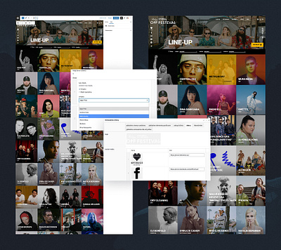 OFF Festival branding cms design graphic design illustration rwd ui ux web development website wordpress