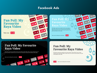 Facebook Ads branding facebook ads hari raya illustration sample temple