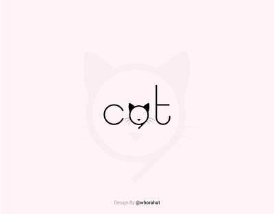 cat branding illustration logo logoinspiration logotype sans serif font typography whorahat wordmark logo wordmark logo desing