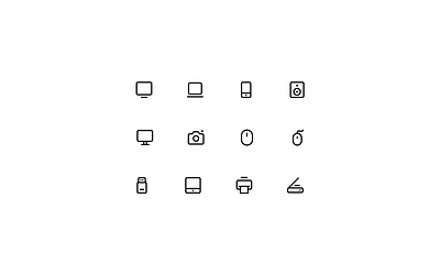 INK Device Icon app application icon icon set iconset illustration ui uidesign uiux website