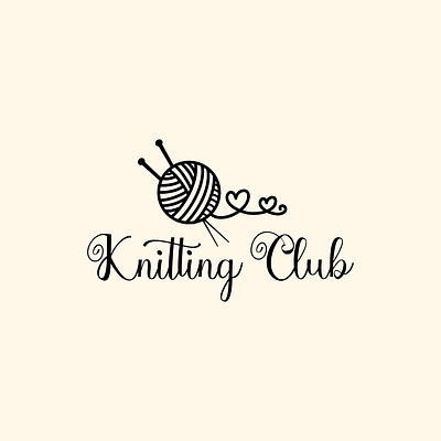 Knitting Club concept logo branding decor design graphic graphicdesign logo logo design logodesign logotype vector