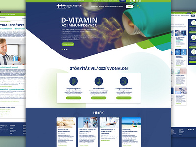 Duna Medical Center (redesign concept) design ui webdesign website design