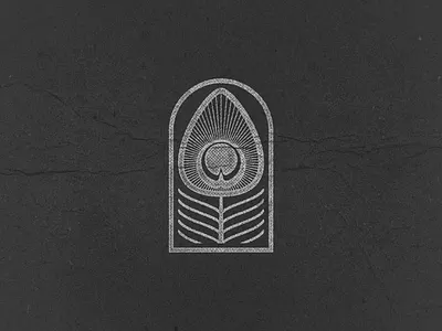 Peacock Feather design feathers graphic design icon logo peacock logo