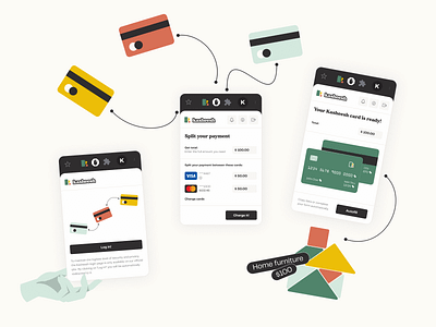 Kasheesh Chrome Extension Design card ccredit card chrome chrome extension credit extension fintech ill illustration online payments payment ui uidesign ux uxdesign uxui