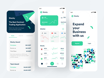 Stock Trading App adobe xd analytics app design bitcoin buy sell clean crypto exchange ladning page market stock nft popular stock stock app trading trading app transfer ui design ui ux wallet