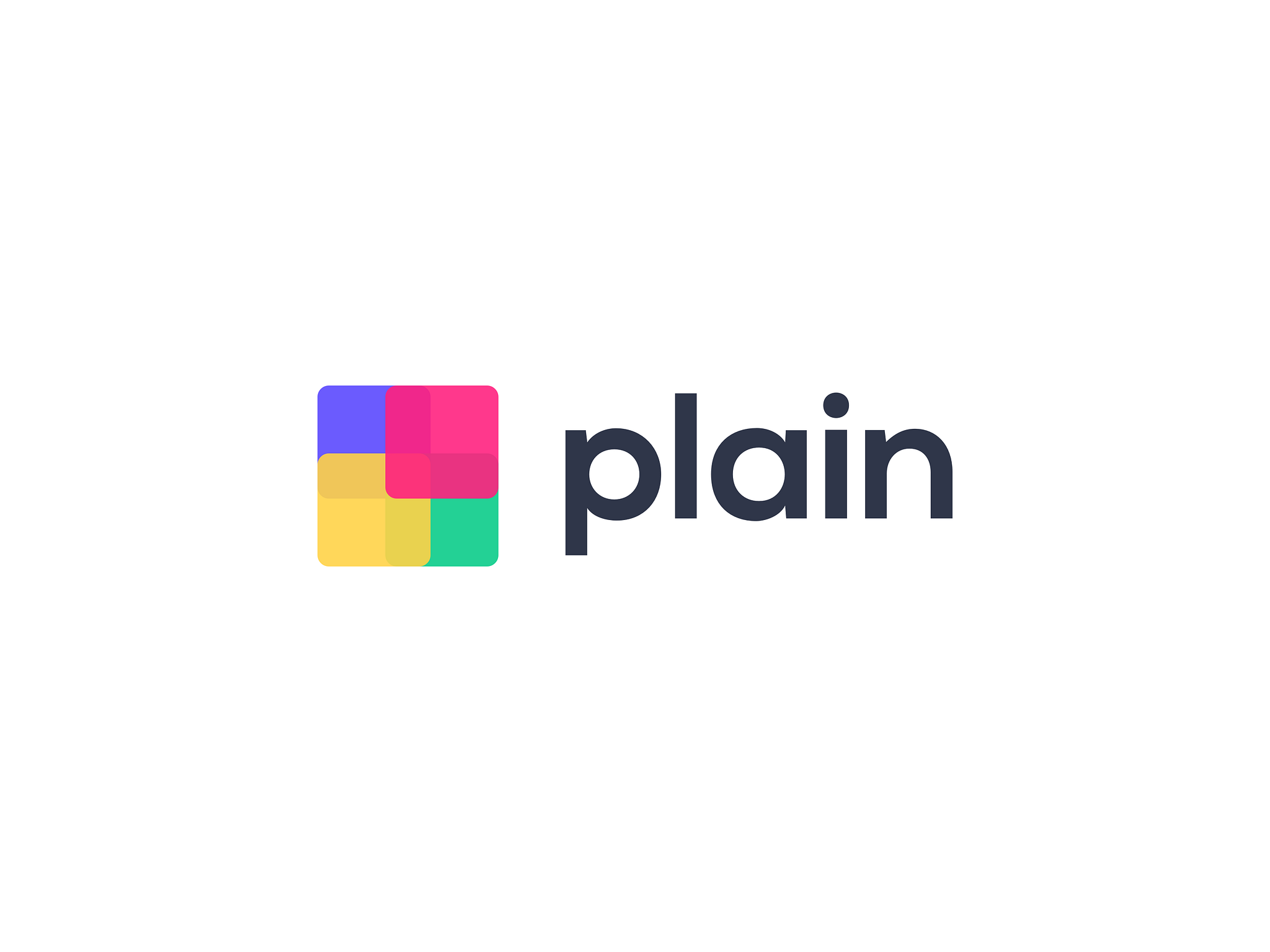 Plain logo design by Ricardo Salazar on Dribbble