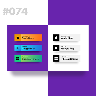 Daily UI challenge #074 - Download App app behance brand branding button button design daily 100 challenge dailyui dailyuichallenge design downloadapp dribbble illustration instagram typography uidesign vector webdesign