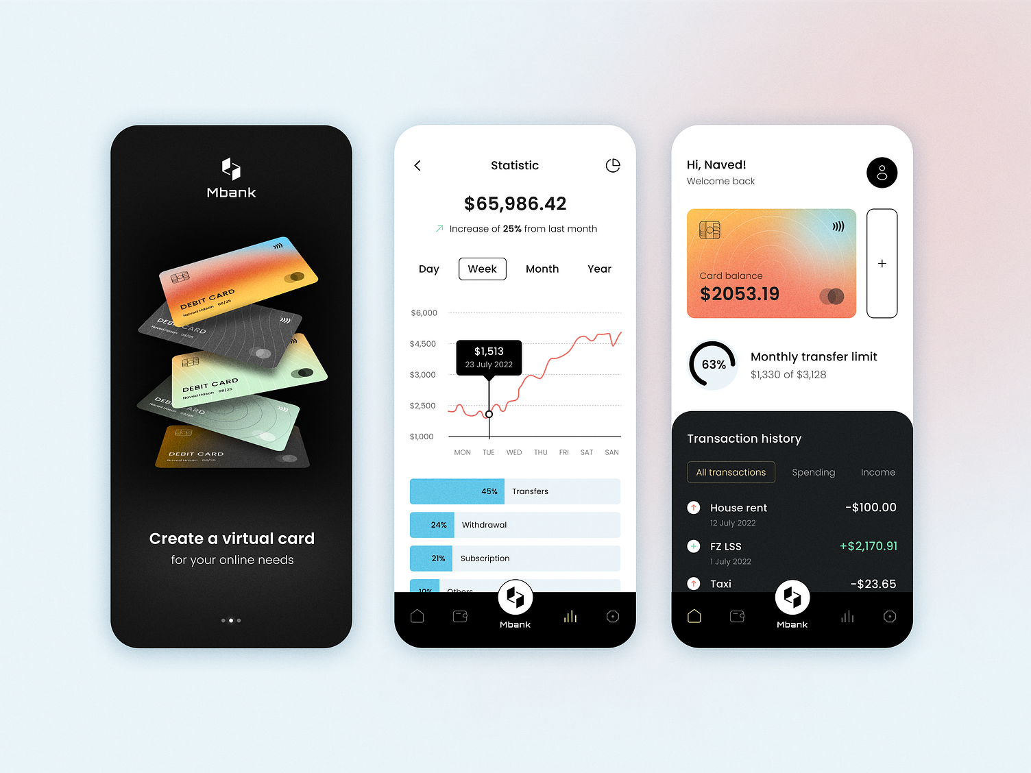 Mbank - Digital Bank Mobile App by Arounda Mobile for Arounda: UX/UI ...