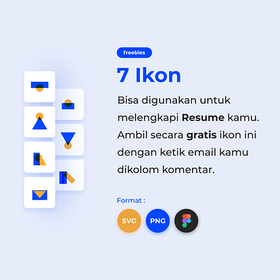 Icon Pack - 7 Ikon icon icon design icon set icondesigner iconpack indonesia learnmore resume resume cv student uidesign