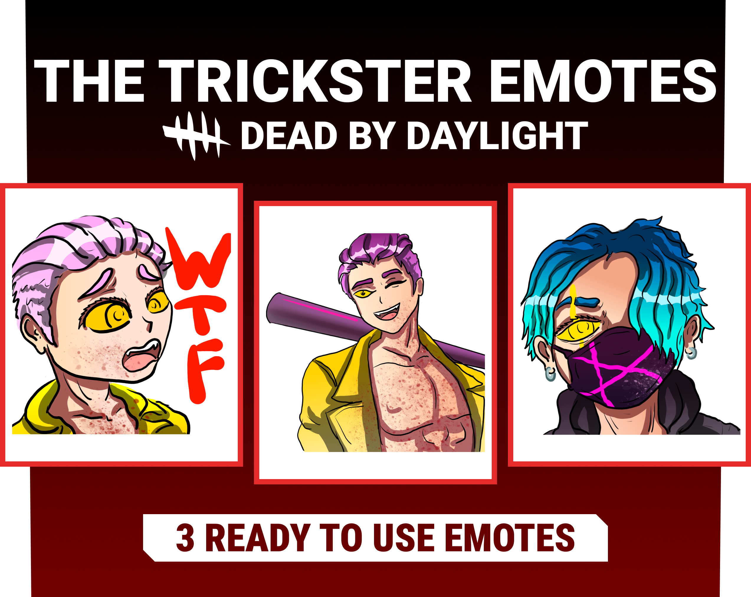 Dead by Daylight :hooked on You Trapper Twitch Emotes Twitch 