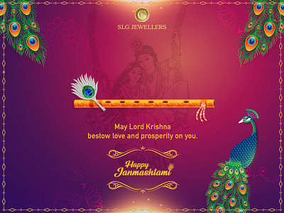 Janmashtami Social Media Post accessories creative digital art digital illustration festival festive god golden graphic graphic design illustration janmashtami jewels krishna social media vector art vectorart visual art visual design visualization