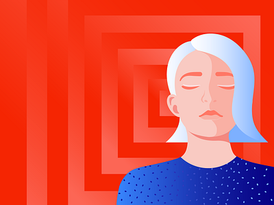 Ilustration for Storytel editorial illustration fashion girl illustration illustrator meditation mindful mindfulness minimal woman