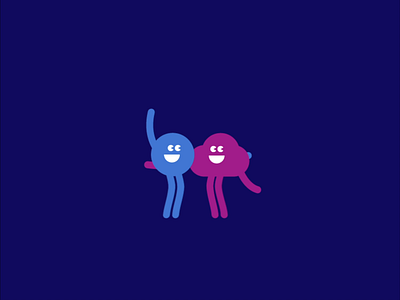 Hurray celebrate characters cloud confetti gif hug illustration motion newsletter party startup sticker ui ux