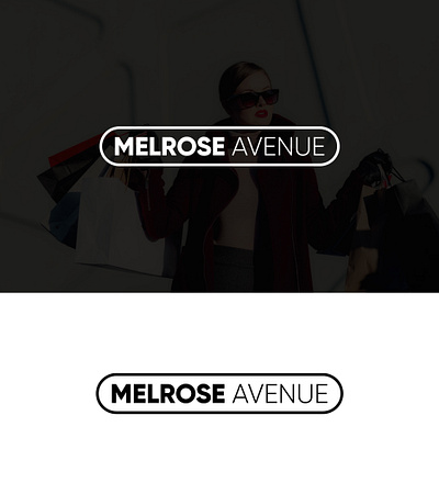 Melrose Avenue Logo clothing company logo design fashion fast fasion fast fasion logo minimal logo simple womens