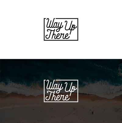 Way Up There artist bkack design fashion logodesign minimal logo photograhy photographer logo simple white