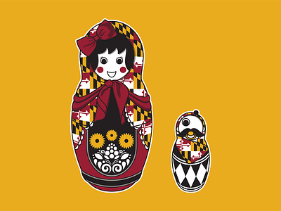 MatryBOHshka baltimore beer matryoshka national bohemian natty boh nesting doll potato chips russian doll utz