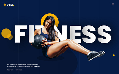 Gym Fitness Web Hero ( Web Banner ) branding design flat food design graphic gym gym app icon logo web web banner