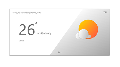 Day-37-WeatherReport app design graphic design illustration illustrator minimal ui ux web website