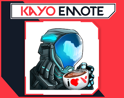 KAYO Emote from Valorant for Streamer / Twitch Emotes anime emotes emote riot games twitch twitch badges twitch emote twitch graphic valorant