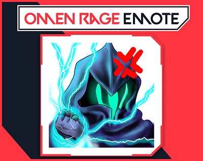 OMEN RAGE Emote from Valorant for Streamer / Twitch Emotes anime emotes emote riot games twitch twitch badges twitch emote twitch graphic valorant