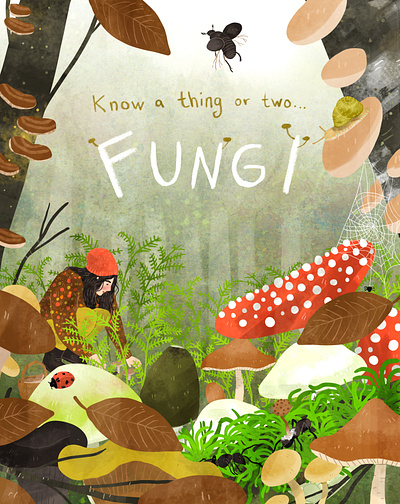 Simple Things Mag Fungi feature editorial editorial illustration fungi illustration magazine illustration mindfulness nature