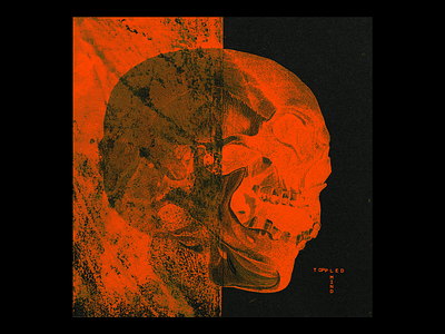 𝚃 𝙾 𝙿𝙿 𝙻 𝙴 𝙳 𝙼𝙸𝙽𝙳 black design graphic minimal mixed media print red scan skull type typography