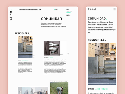 Co-net Art Residency 01 art design mobile ui ui design ux