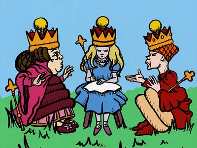 Illustration Alice in Wonderland - Queens alice in wonderland illustrate illustration illustrator theater theatre