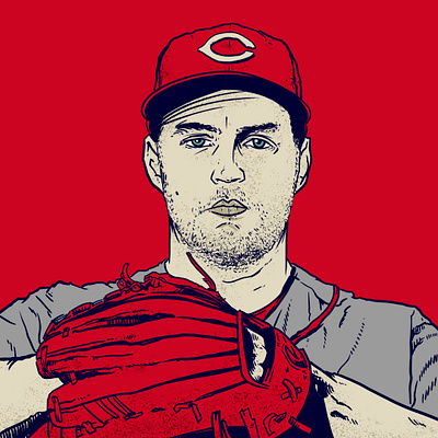 The Cincinnati Reds First Cy Young Winner, Trevor Bauer baseball cincinnati cy young design draw hand hand drawn illustration illustration art momentum pitcher trevor bauer wacom cintiq