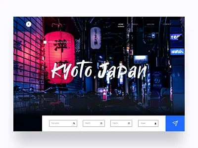 Web Design For Online Ticket Booking japan ticket booking ui uiux webdesign