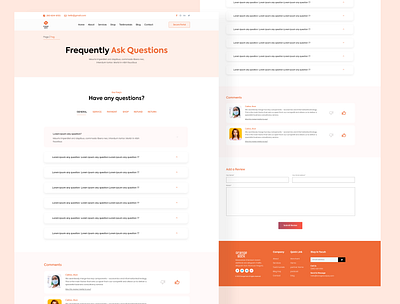 Frequently Ask Question - FAQ fag page faq faq page design faq user interface frequently ask question user interface web faq web ui ux webdesign website website faq design