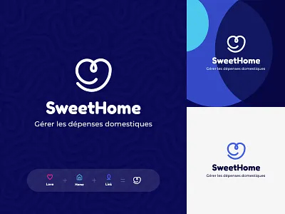 SweetHome - Branding brand brand identity branding colors heart logo margot collavini vector