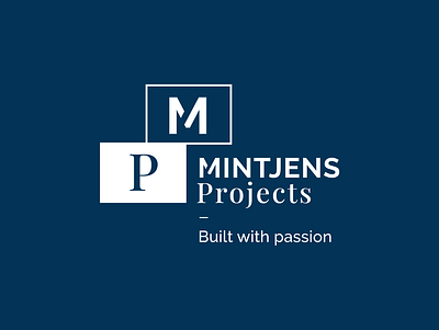 Mintjens Projects - logo 3d 3d designer blender blender3d brand designer branding branding agency building graphic design hat illustration joren brosens logo real estate typography