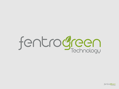 FentroGreeen Tech Logo brand identity branding design graphics design illustrator latest logo new simple