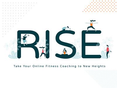 RISE athletes characters figures fitness illustration illustrator