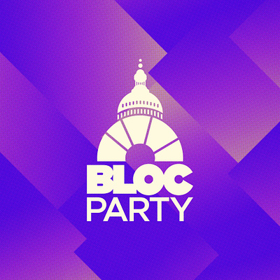 Justice Democrats Bloc Party Podcast Art branding democrats design illustration logo