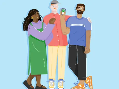 Refer a friend :) app friends illustration illustrator parking refer a friend