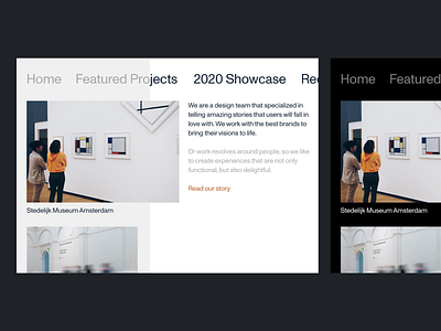 Exploration concept design studio minimalism museum photography ui ux