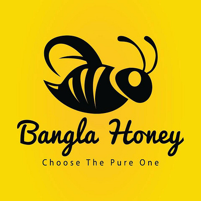 Logo Design Bangla Honey 1 adobe illustrator adobe photoshop black brand identity branding design dribbble graphic graphic design identity identity branding identity design illustrator logo typography ui ui design