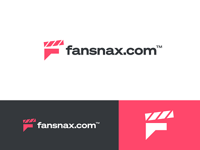 Fansnax.com Logo Design brand brand identity branding design f letter fans icon logo logo design logodesign minimal movie logo symbol