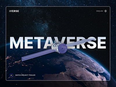 Metaverse Landing page - UI/UX Web Design blockchain cosmos crypto design earth interface landing landing page meta metaverse nft planet space ui universe ux website