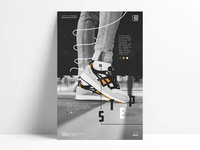 Step analogue grunge texture monochromatic monochrome poster poster a day poster art poster design posters print design