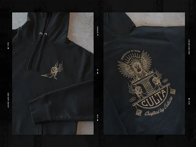 CULTA - Harvested by Hand, Crafted by Culture apparel design cannabis cannabis design design drawing graphic design hoodie illustration illustrations illustrator lettering linework logo logodesign monoline monoline illustration type typography