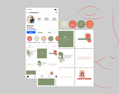 Instagram feed colorpalette concept design feed instagram post social social media design