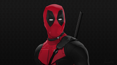 Deadpool Vector Portrait adobe illustrator adobe photoshop art artist portrait portrait illustration vector vector art vector illustration vectorart