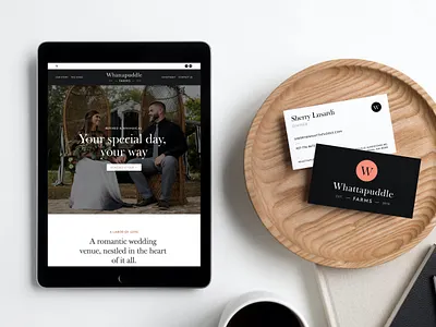 Whattapuddle Farms Branding + Website brand identity branding branding design design identity web design wedding brand wedding branding wedding venue weddings